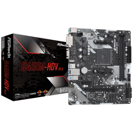 Материнская плата ASRock B450M-HDV R4.0 AMD B450 SAM4 mATX
