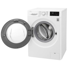 Стиральная машина LG F2J6TN0W 8кг, отжим: 1200об/мин, класс стирки: A, класс отжима: B, дисплей, защита от детей, цвет: белый