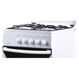 Газовая плита FLAMA FG 24023 W белый (металлическая крышка) реш.эмаль