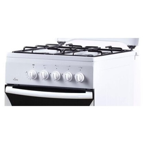 Газовая плита FLAMA FG 24023 W белый (металлическая крышка) реш.эмаль