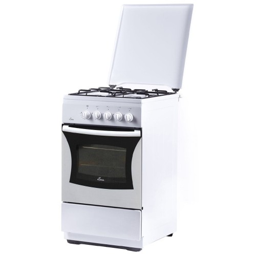 Газовая плита FLAMA FG 24023 W белый (металлическая крышка) реш.эмаль