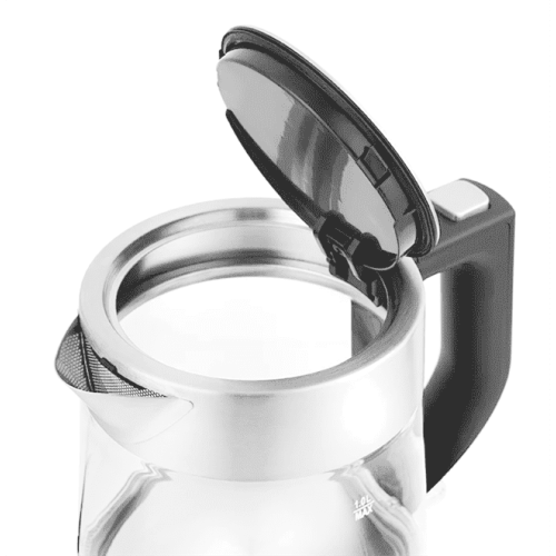 Электрочайник KITFORT КТ-647 1л. 2200Вт нержавеющая сталь/черный (корпус: стекло)