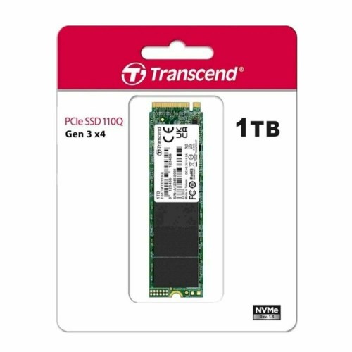 Твердотельный диск 1TB Transcend MTE110S, 3D TLC NAND, M.2 2280,PCIe Gen3x4, DRAM-less