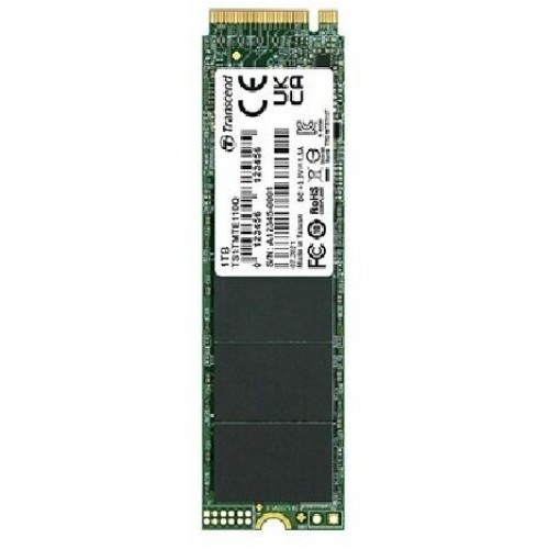 Твердотельный диск 1TB Transcend MTE110S, 3D TLC NAND, M.2 2280,PCIe Gen3x4, DRAM-less