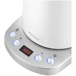 Электрочайник KITFORT КТ-660-1 1.7л. 2200Вт белый (корпус: пластик)