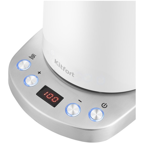 Электрочайник KITFORT КТ-660-1 1.7л. 2200Вт белый (корпус: пластик)