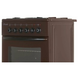 Комбинированная плита ЛЫСЬВА ЭГ 401 МС-2у коричневый (без крышки)