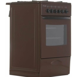 Комбинированная плита ЛЫСЬВА ЭГ 401 МС-2у коричневый (без крышки)