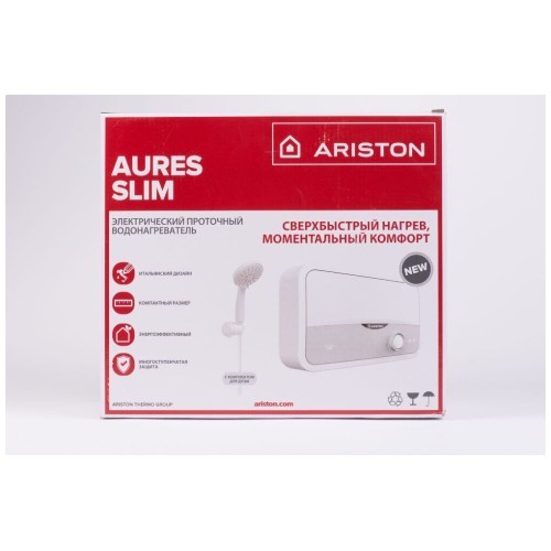 Водонагреватель ARISTON Aures S 3.5 SH PL 3.5кВт электрический настенный/серебристый