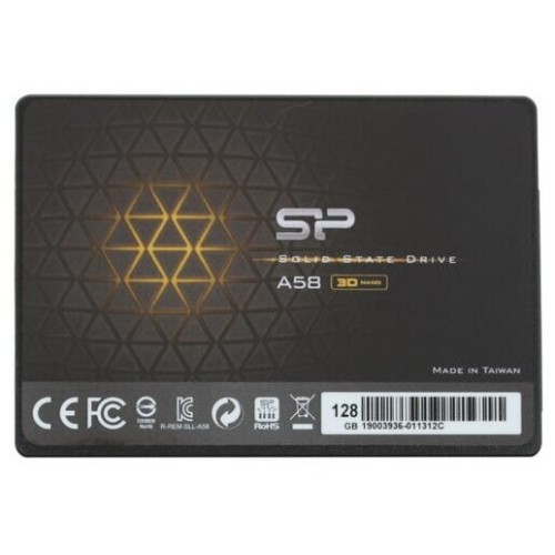 SSD накопитель 2.5" Silicon Power 128GB A56 <SP128GBSS3A56B25> (SATA3, up to 560/530MBs, 3D TLC, Phison, 7mm)