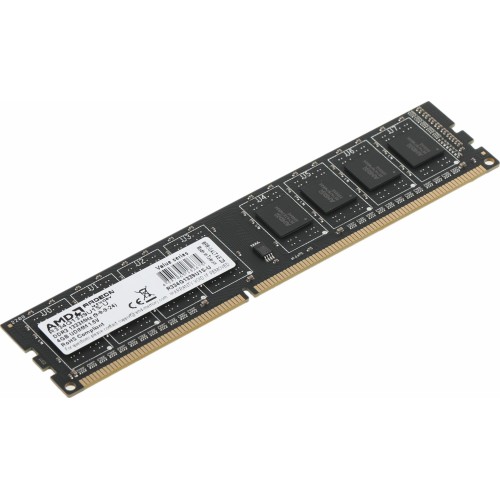 Модуль памяти 4GB AMD Radeon™ DDR3 1333 DIMM R3 Value Series Black R334G1339U1S-U Non-ECC, CL9, 1.5V, Retail