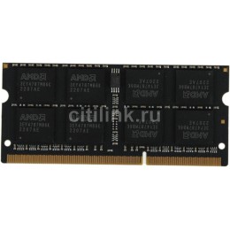Модуль памяти AMD Radeon™ SO-DIMM DDR3 8GB 1600 R5 Entertainment Series Black R538G1601S2S-U Non-ECC, CL11, 1.5V, RTL