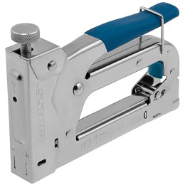 Степлер GROSS 41000  мебельный регулируемый handwerker стальной корпус тип скобы 53 4-14мм