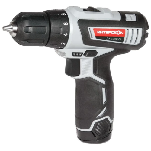 Дрель-шуруповерт Интерскол ДА-12ЭР-01 аккум. патрон:быстрозажимной (кейс в комплекте)