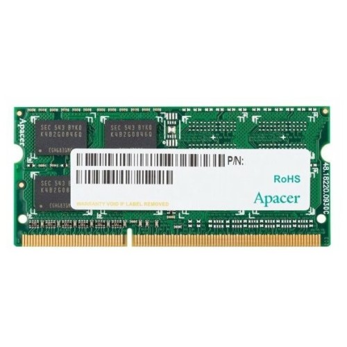 Модуль памяти Apacer SO-DIMM DDR3 4GB 1600MHz (PC3-12800) (Retail) (AS04GFA60CATBGC/DS.04G2K.KAM)