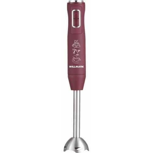 Блендер WILLMARK WHB-1450PS (500Вт,турбо режим,Soft t, венчик, колка льда, измельч,фиолет)
