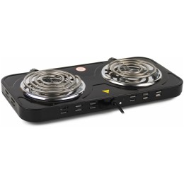 Плита электрическая WILLMARK НS-215Т (2 спир конф.*145 mm/1000Вт.,150*1500Вт, нерж сталь, черный)