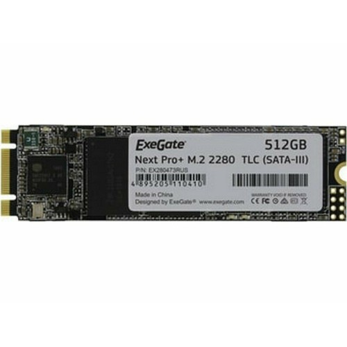 Накопитель SSD  ExeGate EX280473RUS UV500MNextPro+ 512 Gb M.2 2280  3D TLC (SATA-III)
