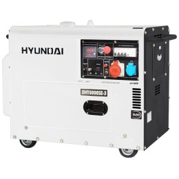Дизельэлектростанция HYUNDAI DHY 8000SE-3  6кВА/4.8кВт, 220 В, 13 ч., дизель