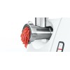 Мясорубка BOSCH MFW3910W CompactPower, 1900Вт, 2,3 кг/мин, цвет: белый, механическая за щита от перегрузки, 1 скор. Комплект: 2 диска для фарша, насадка для кол басок