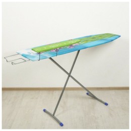 Доска гладильная НИКА 1, размер: 122/34,5, материал: фанера, выдвижная подставка под утюг, два полож