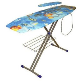 Доска гладильная НИКА 8 автомат, размер: 122/40, материал: фанера, европодставка под утюг (полимер)