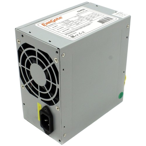 Блок питания 400W Exegate AA400, ATX, 8cm fan, 24p+4p, 2*SATA, 1*IDE без защиты