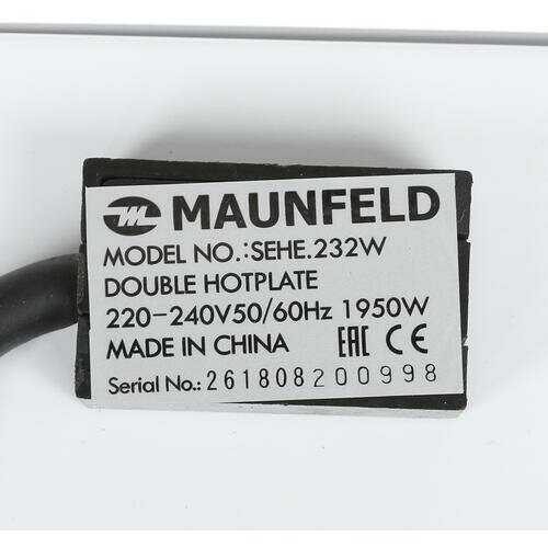 Плита электрическая MAUNFELD SEHE.232W