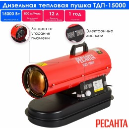 Тепловая дизельная пушка ТДП-15000 Ресанта