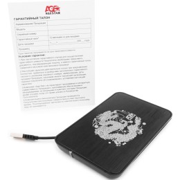 Внешний корпус для HDD AgeStar SUB2A8 SATA пластик/сталь черный 2.5"