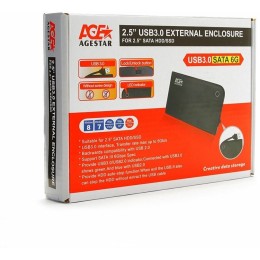 Внешний корпус для HDD/SSD AgeStar 3UB2A14 SATA II пластик/алюминий черный 2.5"