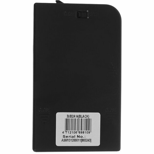 Внешний корпус для HDD/SSD AgeStar 3UB2A14 SATA II пластик/алюминий черный 2.5"