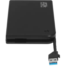Внешний корпус для HDD/SSD AgeStar 3UB2A14 SATA II пластик/алюминий черный 2.5"