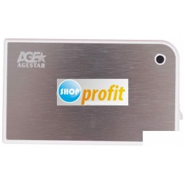 Внешний корпус для HDD/SSD AgeStar 3UB2A14 SATA II пластик/алюминий черный 2.5"