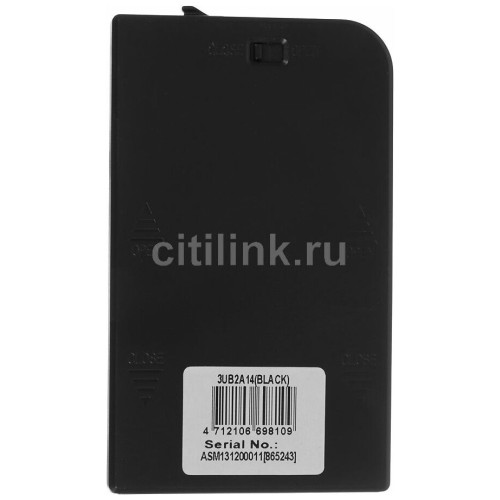 Внешний корпус для HDD/SSD AgeStar 3UB2A14 SATA II пластик/алюминий черный 2.5"