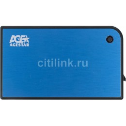 Внешний корпус для HDD/SSD AgeStar 3UB2A14 SATA II пластик/алюминий черный 2.5"