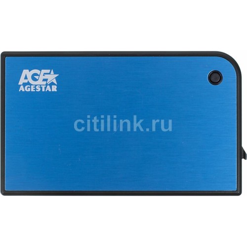 Внешний корпус для HDD/SSD AgeStar 3UB2A14 SATA II пластик/алюминий черный 2.5"