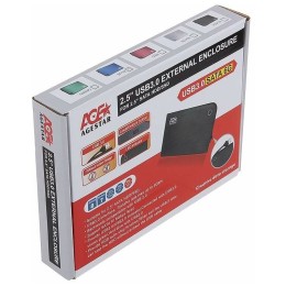 Внешний корпус для HDD/SSD AgeStar 3UB2A14 SATA II пластик/алюминий черный 2.5"
