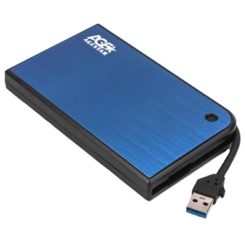 Внешний корпус для HDD/SSD AgeStar 3UB2A14 SATA II пластик/алюминий черный 2.5"