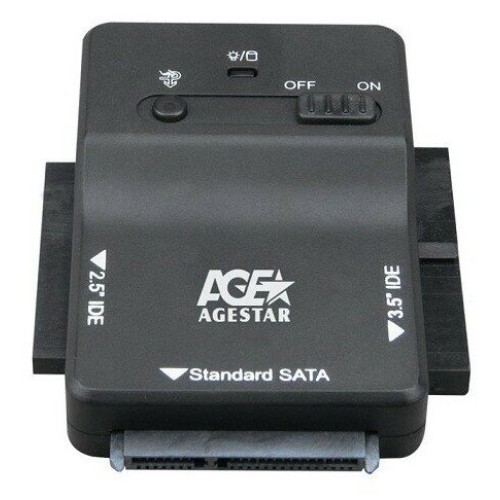 Адаптер-переходник AgeStar для HDD 2.5"/3.5" 3FBCP1 черный