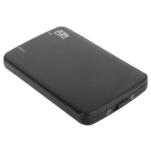Внешний корпус для HDD/SSD AgeStar 3UB2A12 SATA пластик/алюминий черный 2.5"