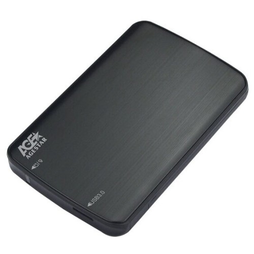 Внешний корпус для HDD/SSD AgeStar 3UB2A12 SATA пластик/алюминий черный 2.5"