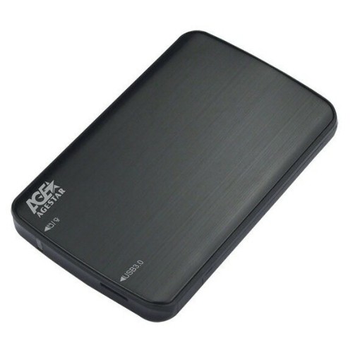Внешний корпус для HDD/SSD AgeStar 3UB2A12 SATA пластик/алюминий черный 2.5"