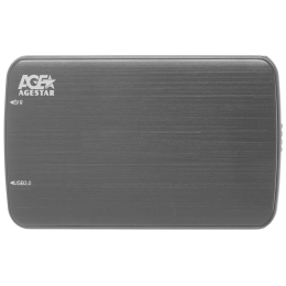 Внешний корпус для HDD/SSD AgeStar 3UB2A12 SATA пластик/алюминий черный 2.5"