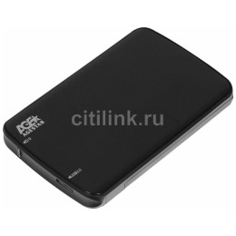 Внешний корпус для HDD/SSD AgeStar 3UB2A12 SATA пластик/алюминий черный 2.5"