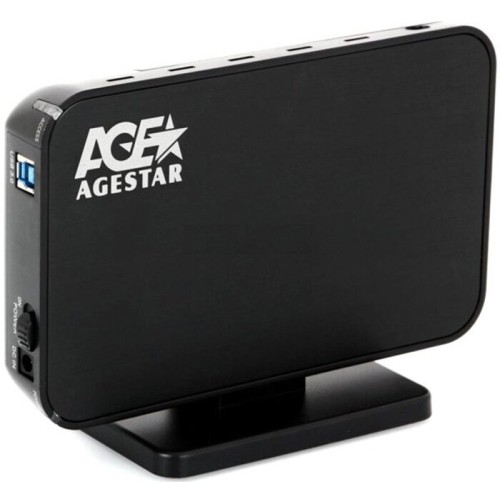 Внешний корпус для HDD AgeStar 3UB3A8-6G SATA II пластик/алюминий черный 3.5"