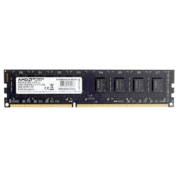 Память AMD 4GB DDR3 1600MHz DIMM R3 Value Series Black R534G1601U1S-U Non-ECC, CL11, 1.5V, Retail