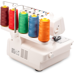 Оверлок MERRYLOCK 007 (5-ти-ниточный), 20 швейных операций, 2-,3-,4-,5-ти ниточная строчка