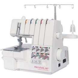 Оверлок MERRYLOCK 007 (5-ти-ниточный), 20 швейных операций, 2-,3-,4-,5-ти ниточная строчка