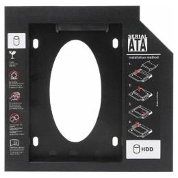 ORIENT UHD-2SC9PL, Шасси для 2.5" SATA HDD для установки в SATA отсек оптического привода ноутбука 9.5 мм, пластик (30842)
